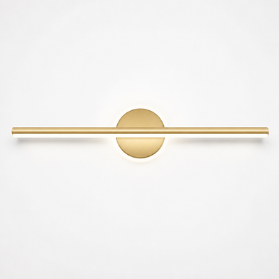 Minimalist Black & Gold LED Shadow-Free Wall Sconce