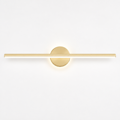 Minimalist Black & Gold LED Shadow-Free Wall Sconce