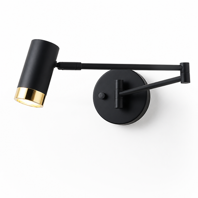 Minimalist Black LED Folding Wall Sconce