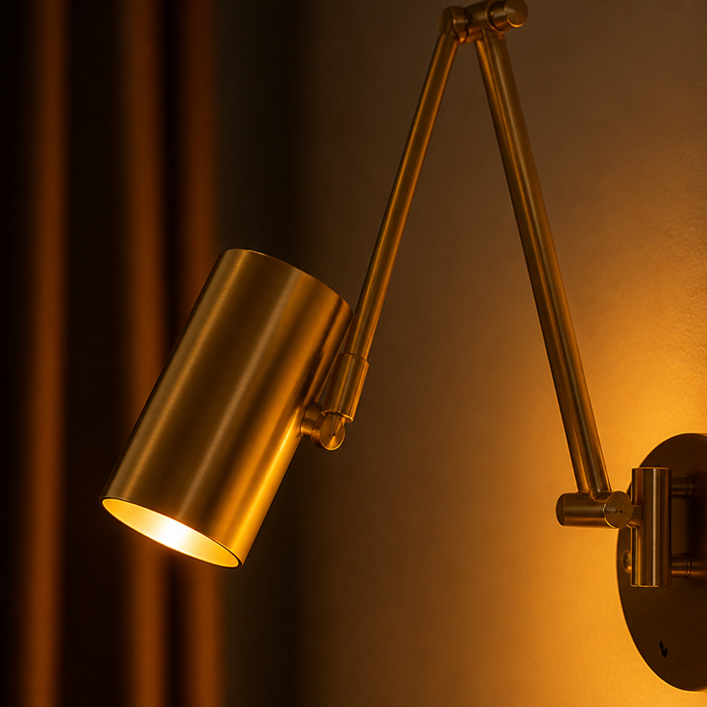 Minimalist Black LED Folding Wall Sconce