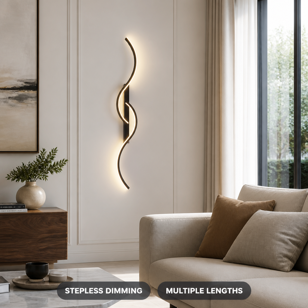 Minimalist Black LED Slim Linear Wall Sconce