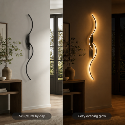 Minimalist Black LED Slim Linear Wall Sconce