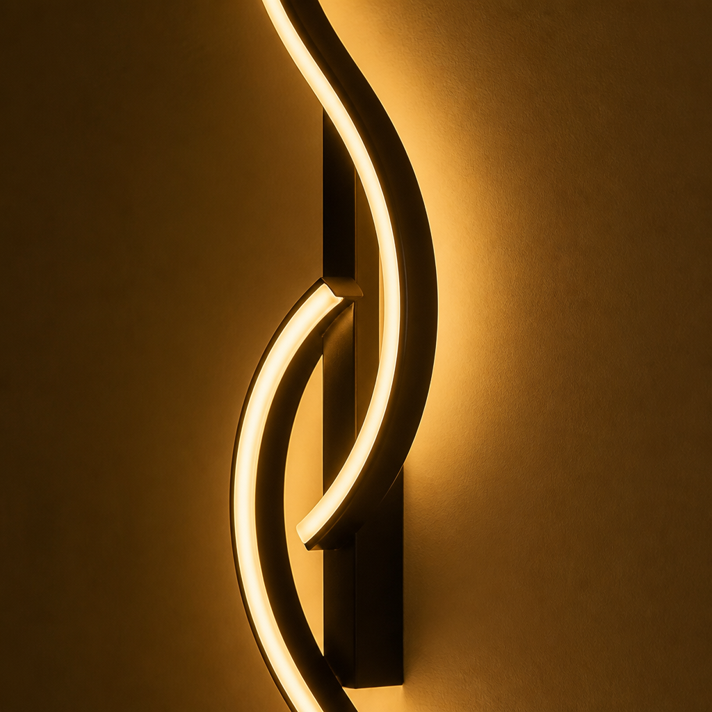 Minimalist Black LED Slim Linear Wall Sconce