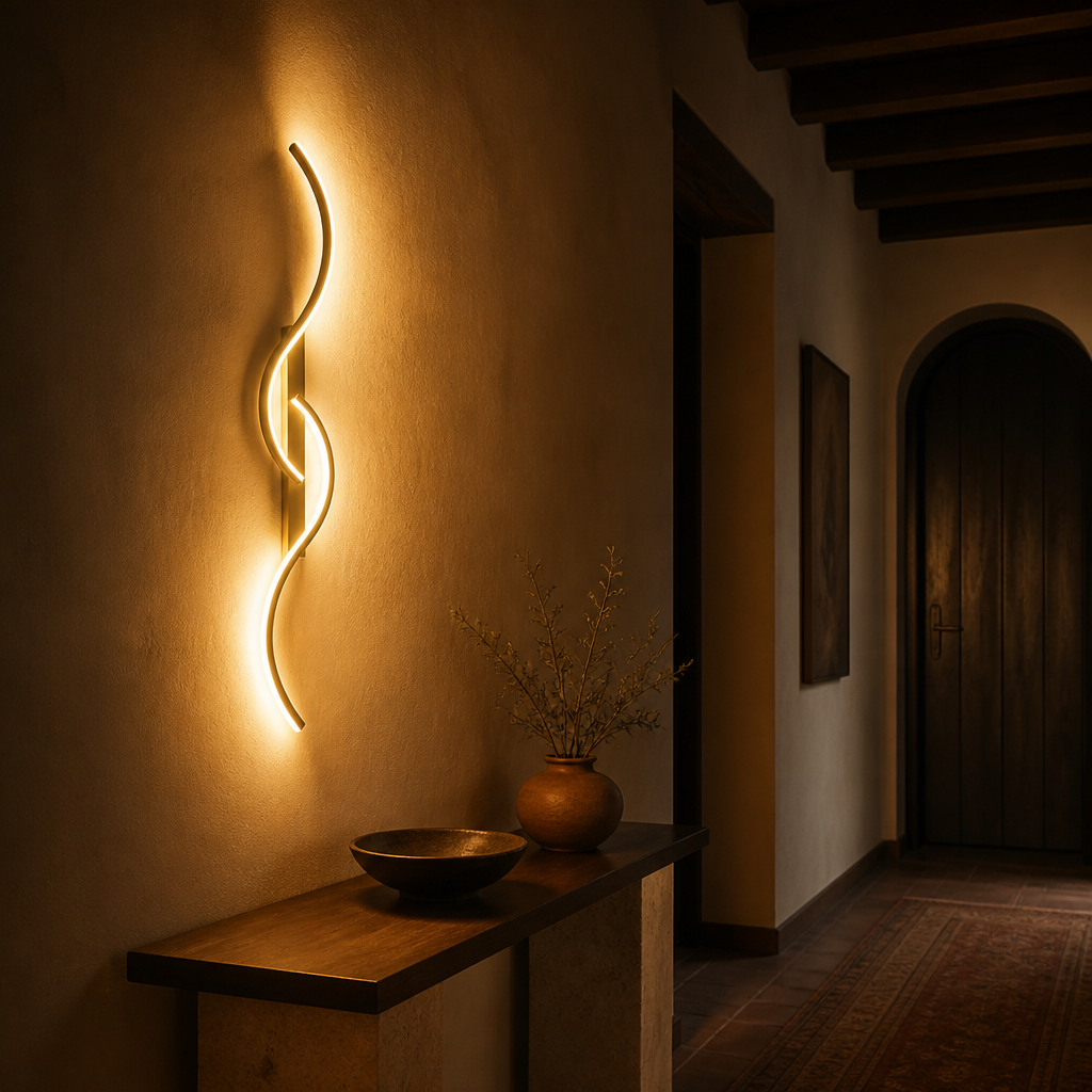 Minimalist Black LED Slim Linear Wall Sconce