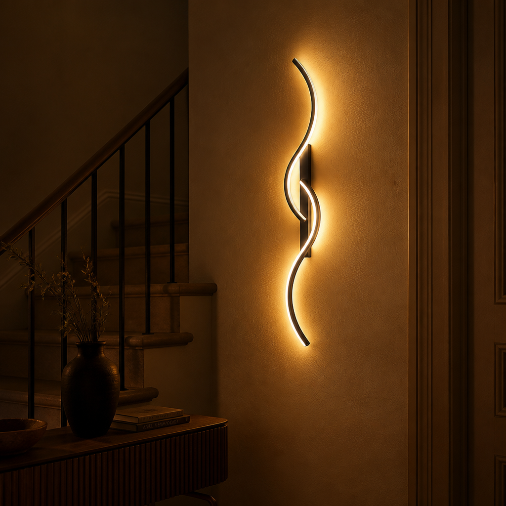 Minimalist Black LED Slim Linear Wall Sconce