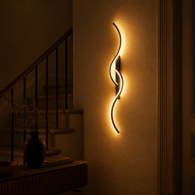 Minimalist Black LED Slim Linear Wall Sconce
