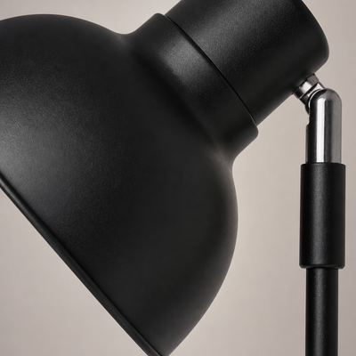 Minimalist Black Metal LED Adjustable Floor Lamp