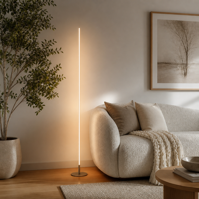 Minimalist Cylindrical LED Floor Lamp