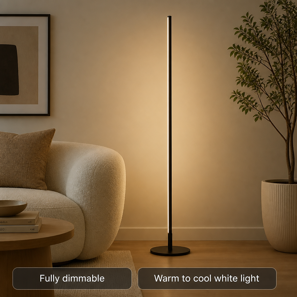 Minimalist Cylindrical LED Floor Lamp