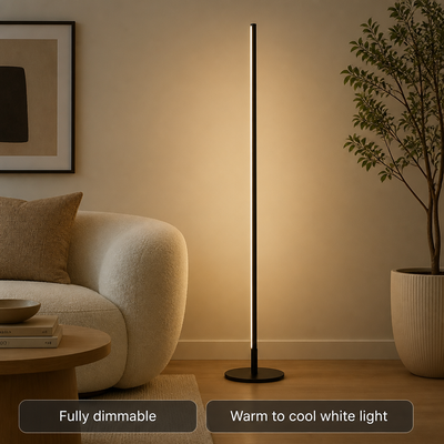 Minimalist Cylindrical LED Floor Lamp