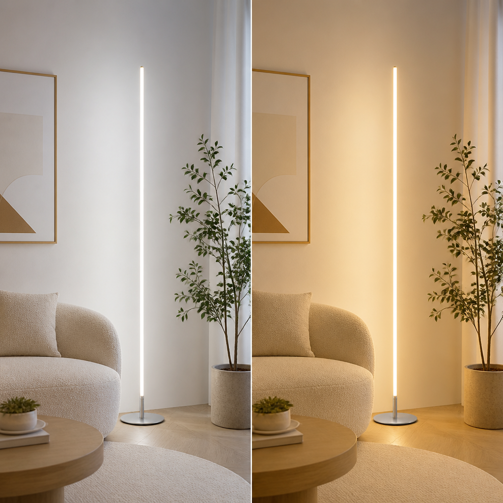 Minimalist Cylindrical LED Floor Lamp