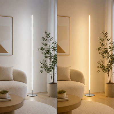 Minimalist Cylindrical LED Floor Lamp