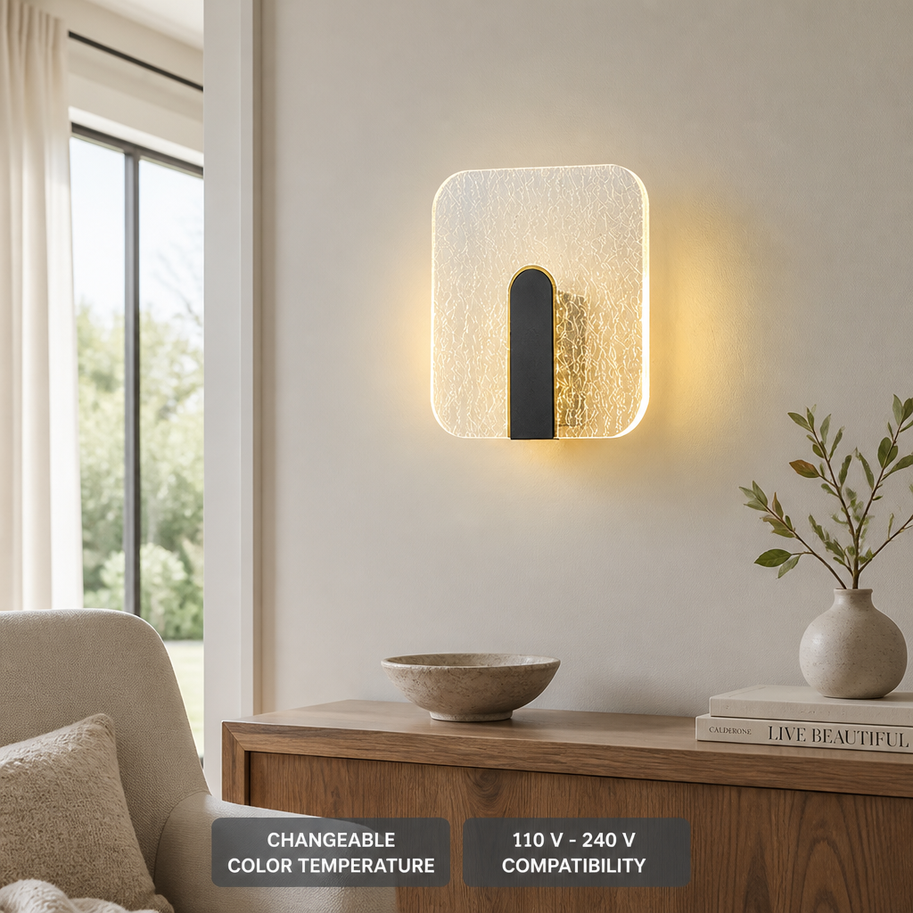 Minimalist Frosted Acrylic LED Wall Sconce