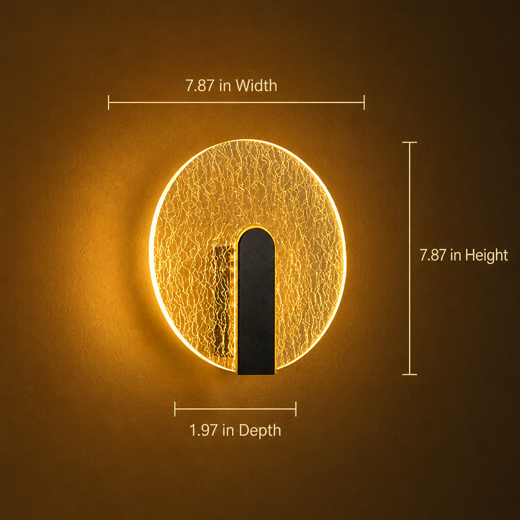 Minimalist Frosted Acrylic LED Wall Sconce