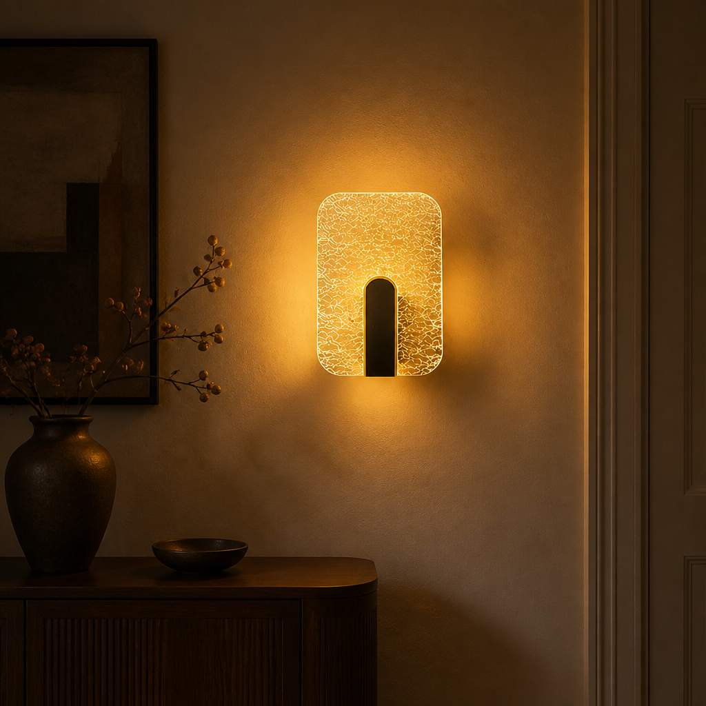 Minimalist Frosted Acrylic LED Wall Sconce