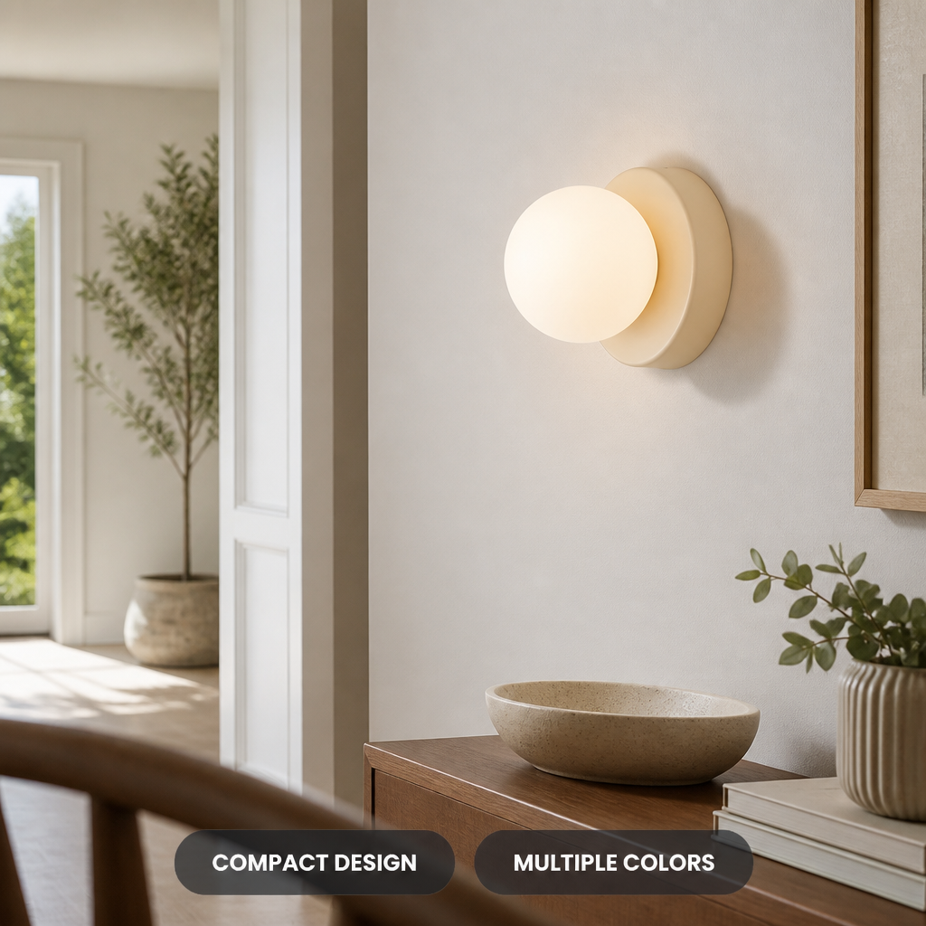 Minimalist Glass LED Wall Sconce