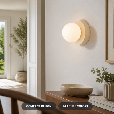 Minimalist Glass LED Wall Sconce