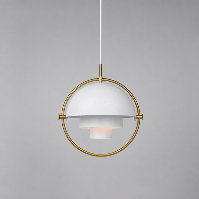 Minimalist Glass Rotating Globe Pendant Light