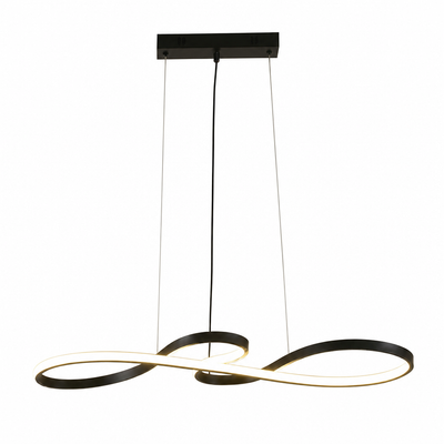 Minimalist Golden LED Musical Note Pendant Light
