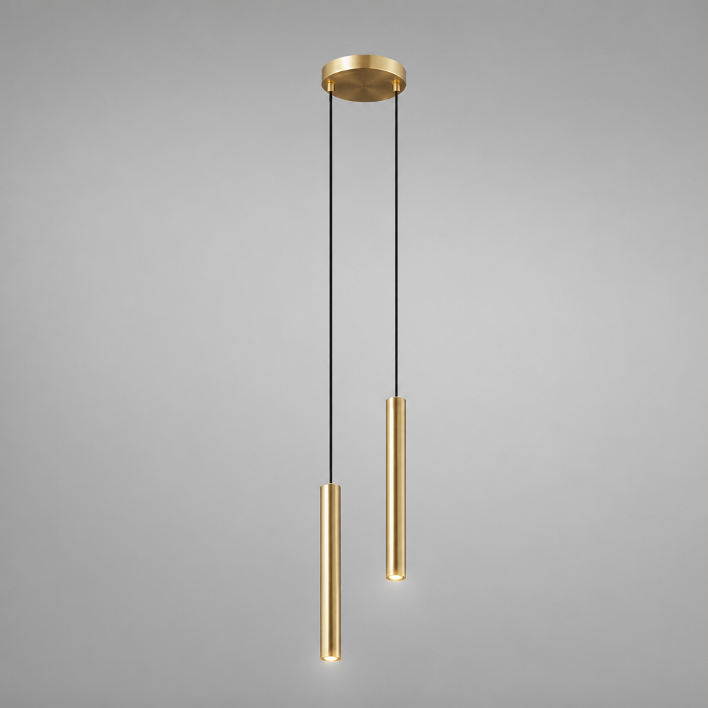 Minimalist Iron LED Multi-Head Pendant Light