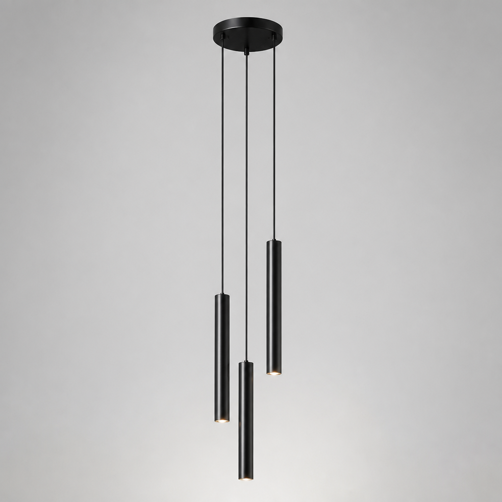 Minimalist Iron LED Multi-Head Pendant Light