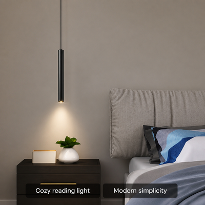 Minimalist Iron LED Spotlight Pendant Light
