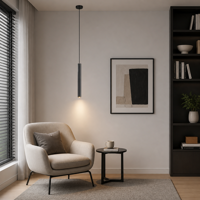 Minimalist Iron LED Spotlight Pendant Light