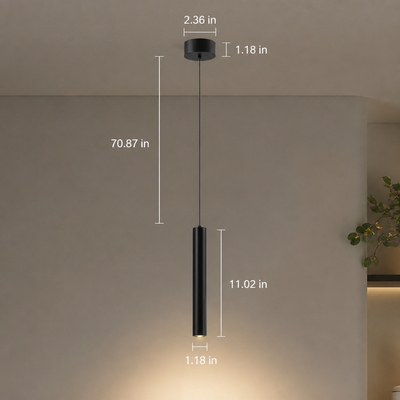 Minimalist Iron LED Spotlight Pendant Light