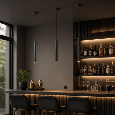 Minimalist Iron LED Spotlight Pendant Light