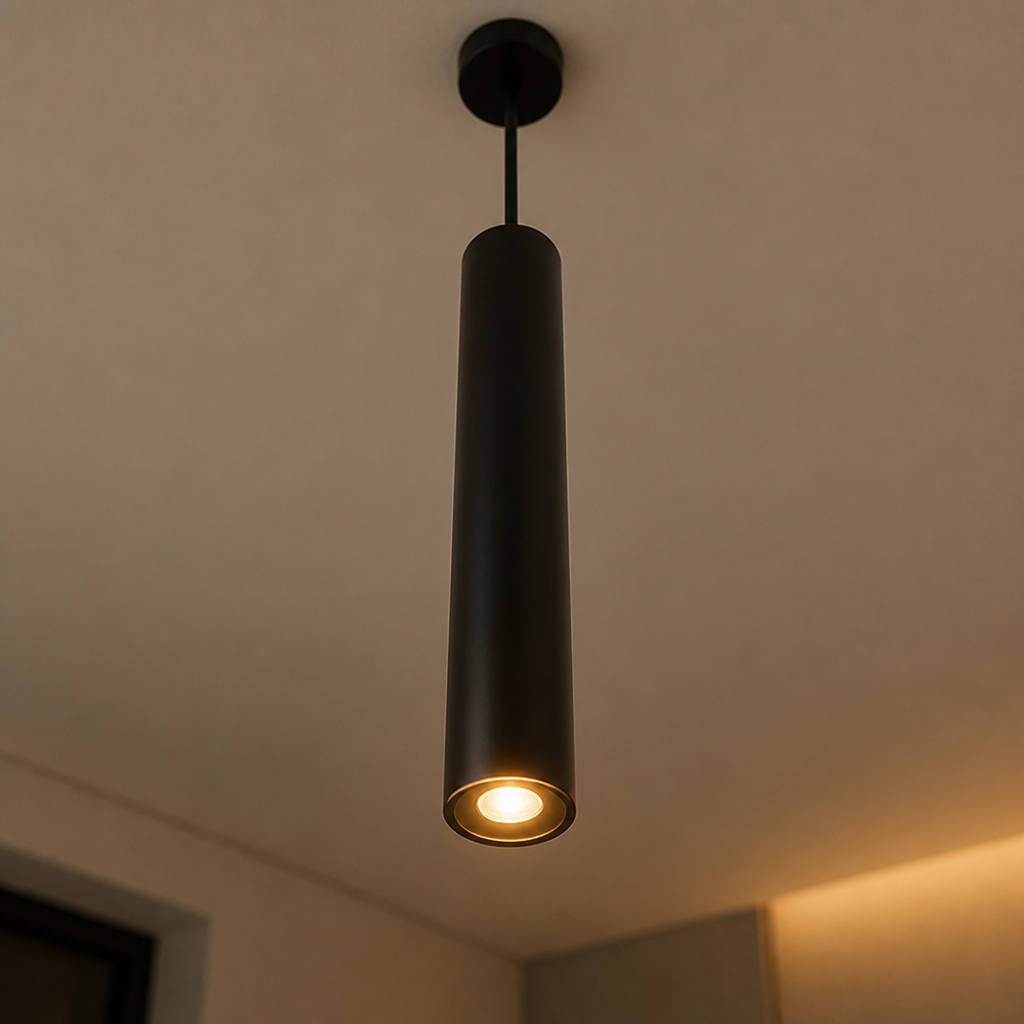 Minimalist Iron LED Spotlight Pendant Light