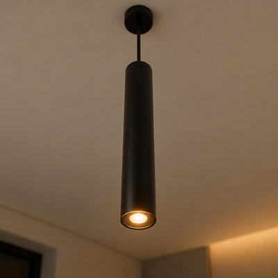 Minimalist Iron LED Spotlight Pendant Light