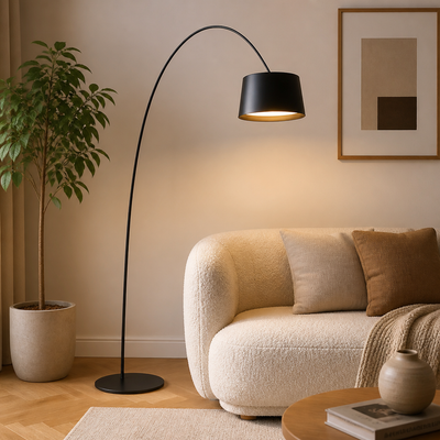 Minimalist LED Arc Floor Lamp