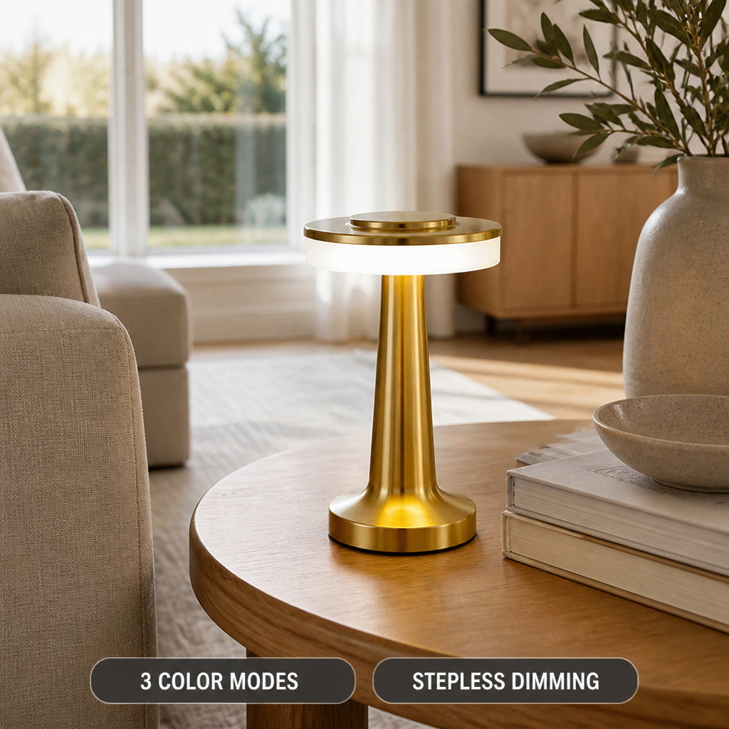 Minimalist LED Cordless Table Lamp