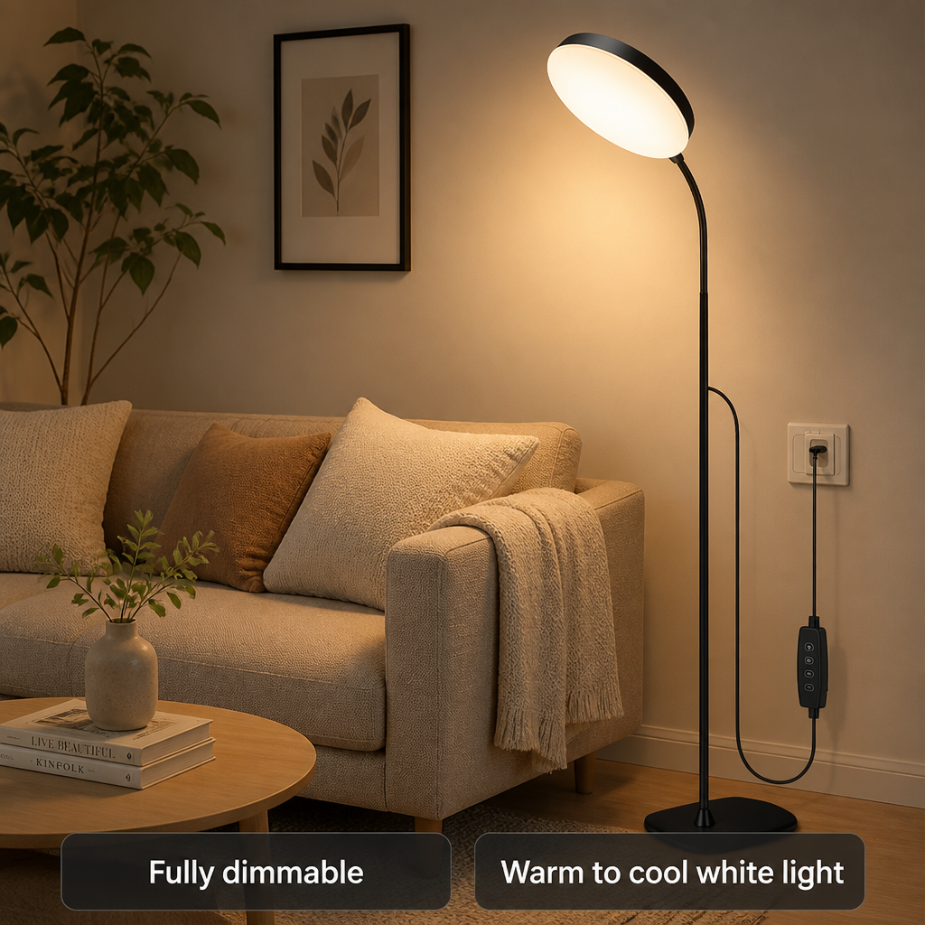 Minimalist LED Flexible Gooseneck Floor Lamp