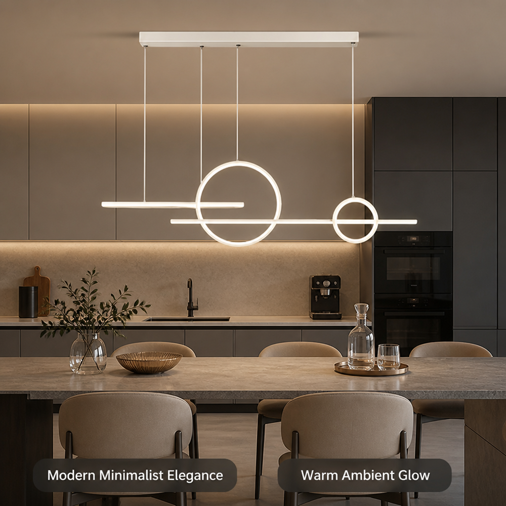 Minimalist LED Linear Pendant Light
