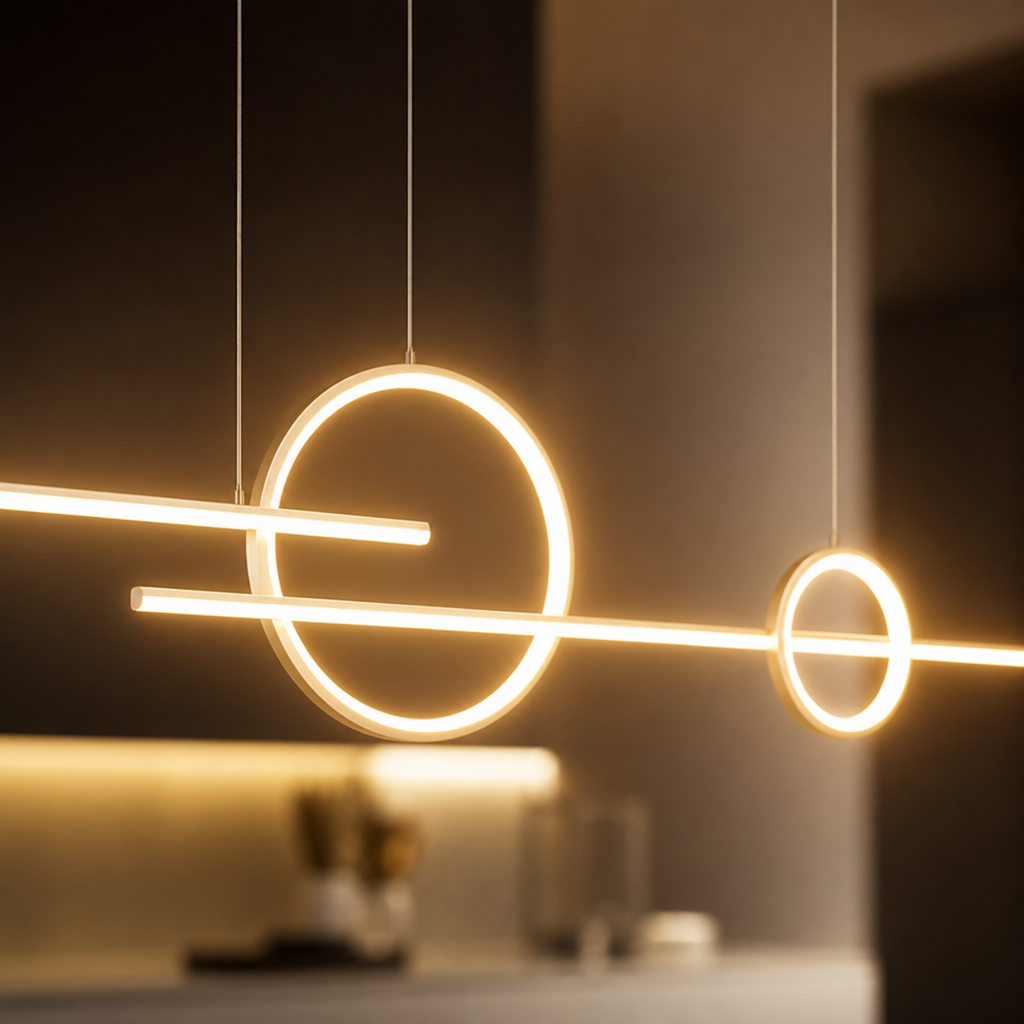 Minimalist LED Linear Pendant Light