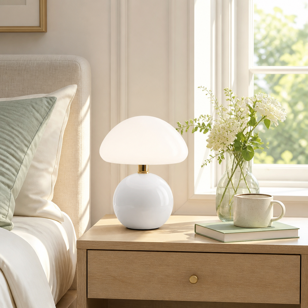 Minimalist LED Moon-Shaped Table Lamp