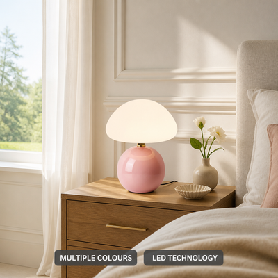 Minimalist LED Moon-Shaped Table Lamp