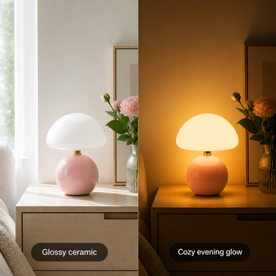 Minimalist LED Moon-Shaped Table Lamp