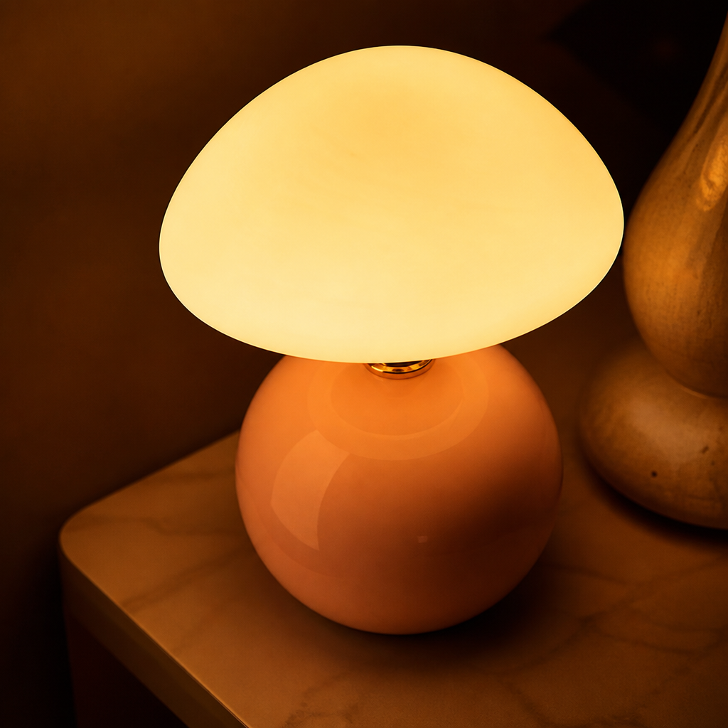Minimalist LED Moon-Shaped Table Lamp