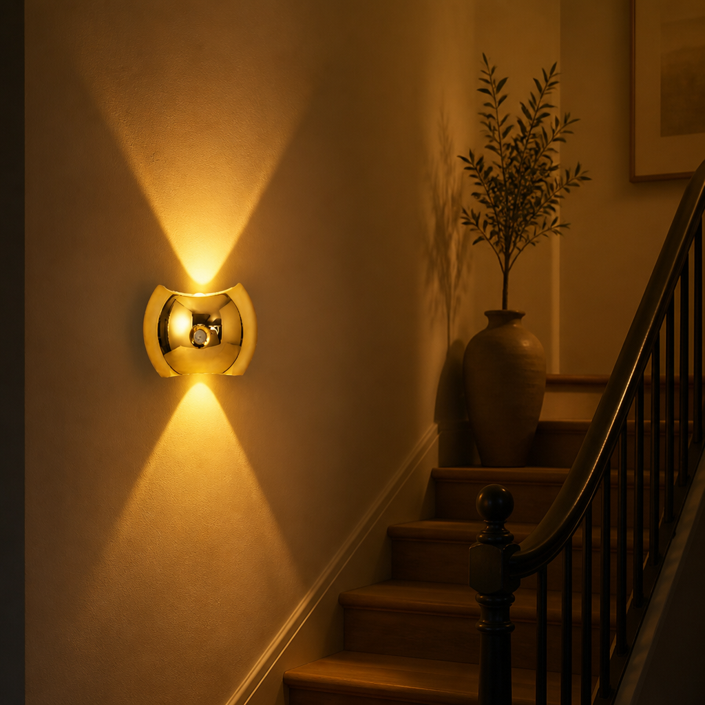 Minimalist LED Motion-Sensing Wall Sconce