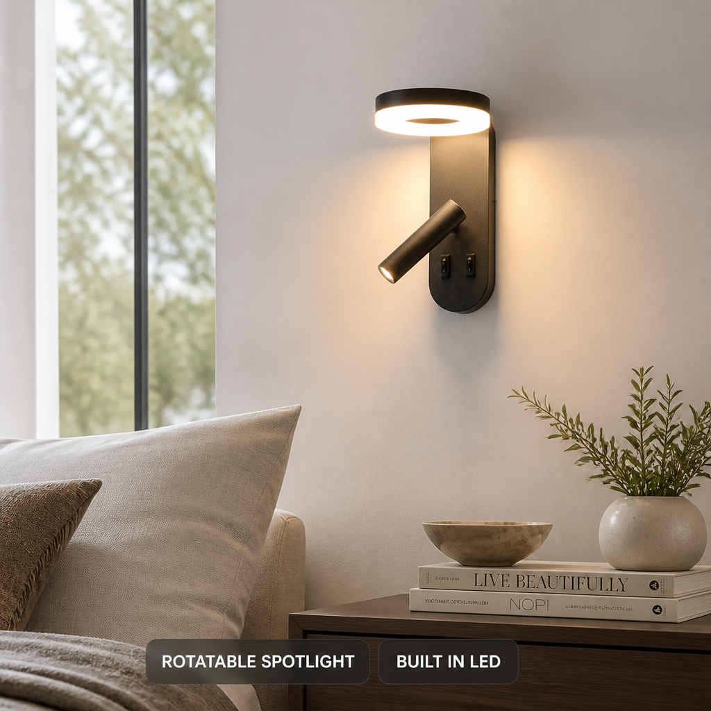Minimalist LED Rotatable Wall Sconce