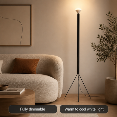 Minimalist LED Round Floor Lamp