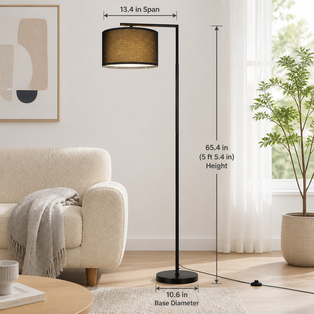 Minimalist Marble Arc Floor Lamp