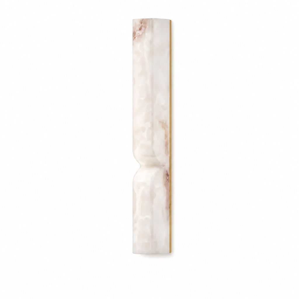 Minimalist Marble & Gold LED Wall Sconce