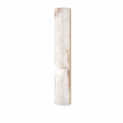 Minimalist Marble & Gold LED Wall Sconce