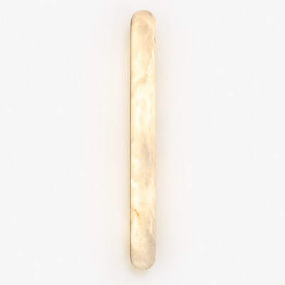 Minimalist Marble LED Long Oval Wall Sconce