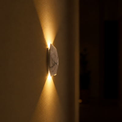 Minimalist Marble LED Magnetic Mount Wall Sconce