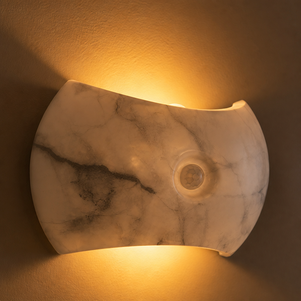 Minimalist Marble LED Magnetic Mount Wall Sconce