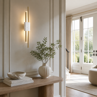 Minimalist Marble LED Wall Sconce